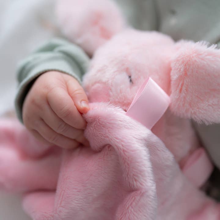 Ziggle Baby - Wholesale Security/Cuddle Blanket - Baby - Pink Bunny Plush Comforter Blanket5