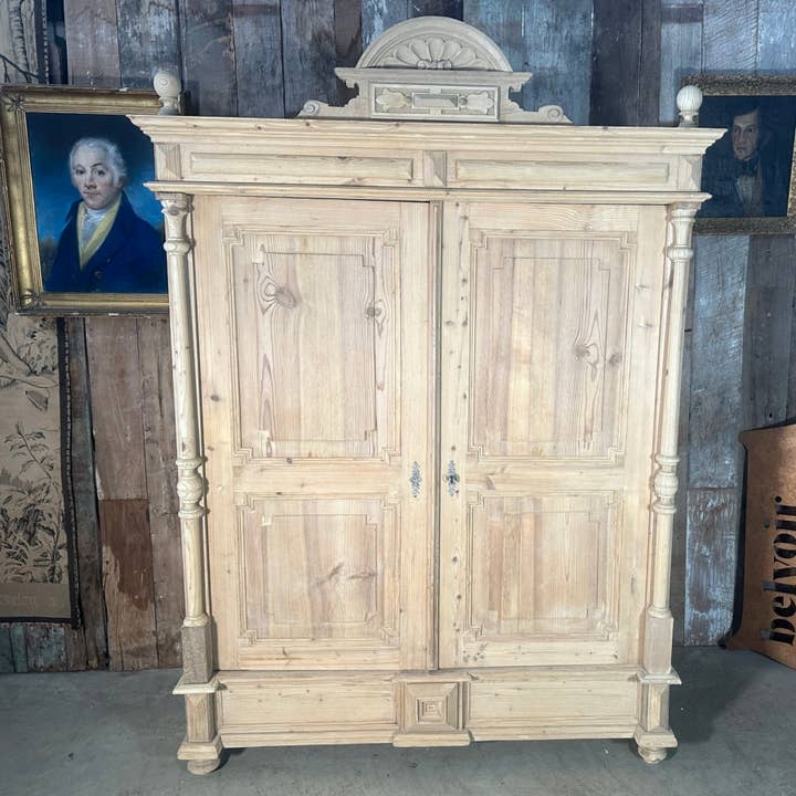 Antiguo Gran Armario Doble, C 1870 para venta al por mayor de belvoir