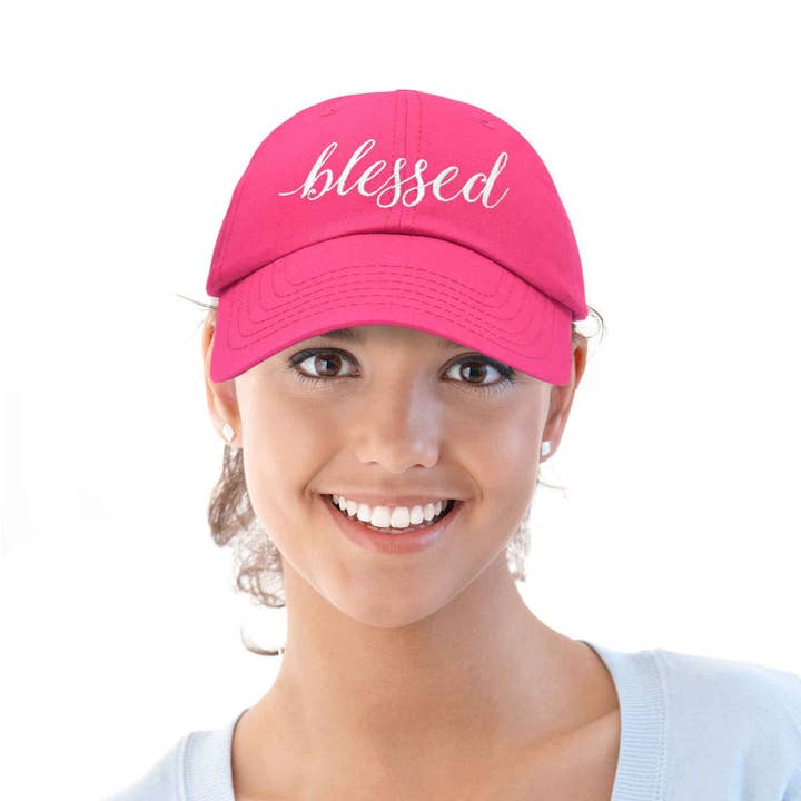 Dalix - Wholesale Baseball Cap - Women's - DALIX Blessed Women's Baseball Cap Soft Cotton Dad Hat30