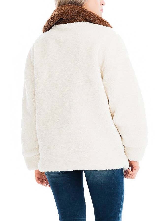 Cap Zone - Wholesale Shirt Jacket/Shacket - Women’s - Corduroy Teddy Blend Retro 90s Shacket7