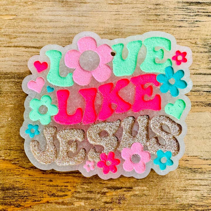 **Custom** "Love Like Jesus" Car Freshie for wholesale by Southern Creek Wholesale