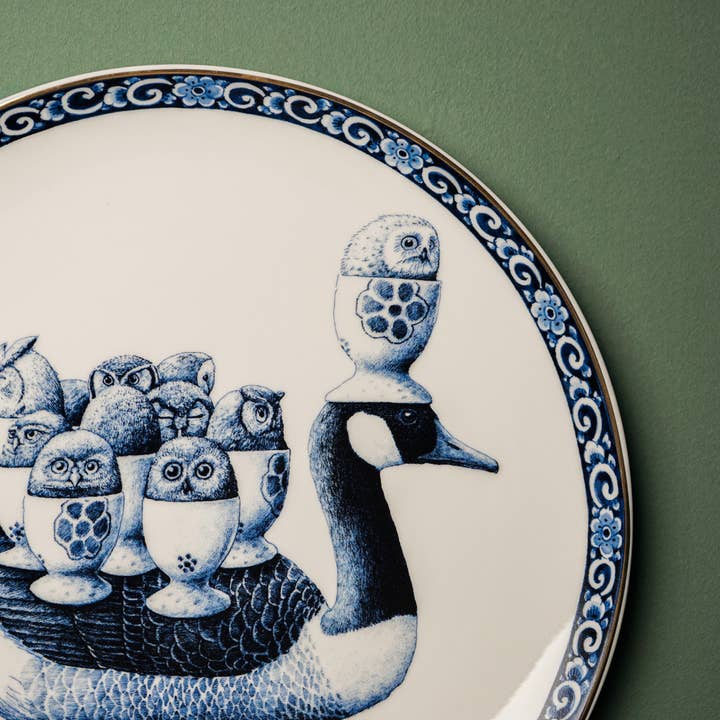 Heinen Delfts Blauw - Wholesale Wall Accent - Wall plate Redmer Hoekstra Duck2