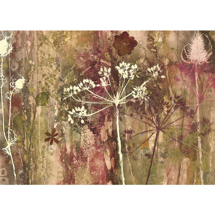 Carte de vœux Chardon Textural pour la vente par Natural Partners Limited