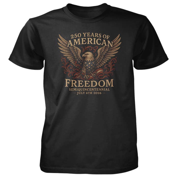 Aigle de la Liberté Vintage - T-shirt en coton 4,5 oz pour la vente par American Traditions