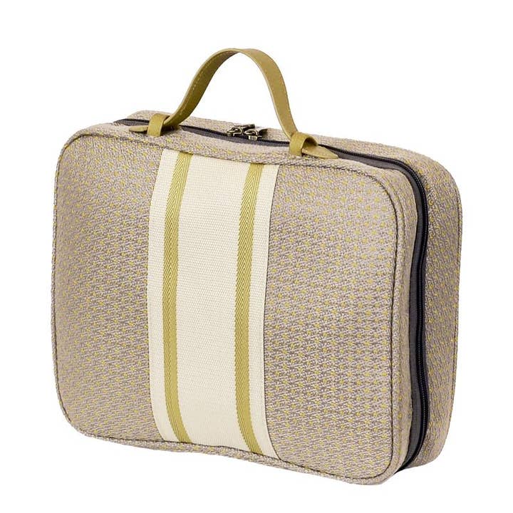 Large Hanging Toiletry Bag - Buckhead Gold for wholesale by Bellemonde