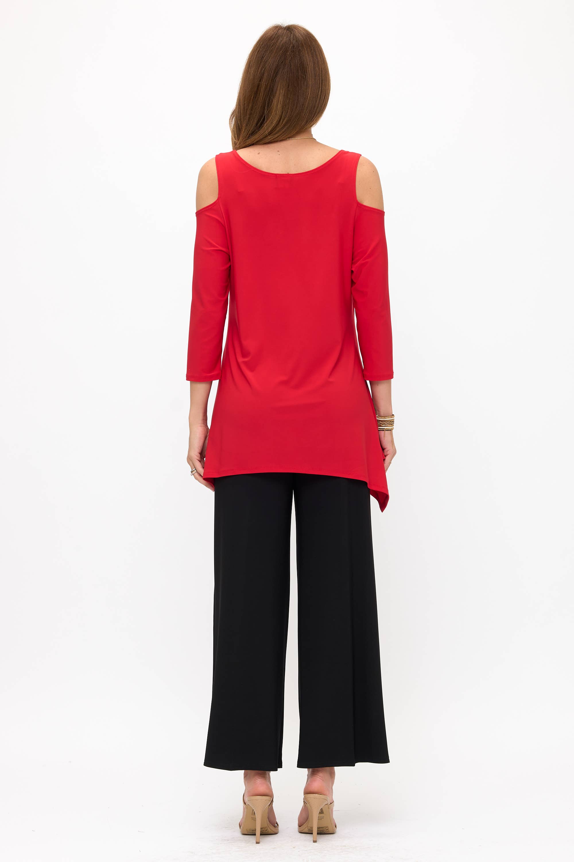 Jostar - Vente Tunique – femme - haut à épaules dénudées effet morsure de requin-3093HT-QRS19