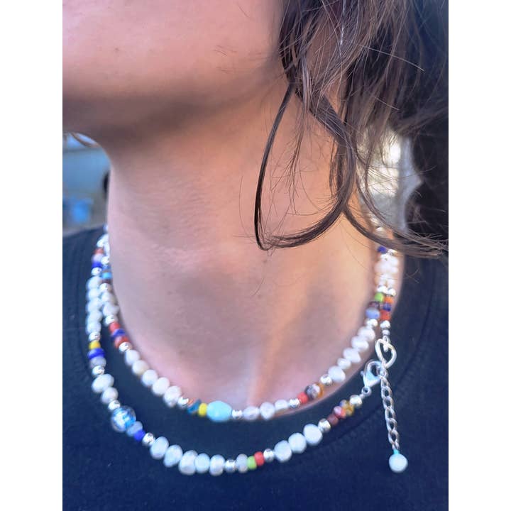 Pearl Choker, Playful Pearl Choker, Freshwater Pearl Choker for wholesale by Julie Rose Originals