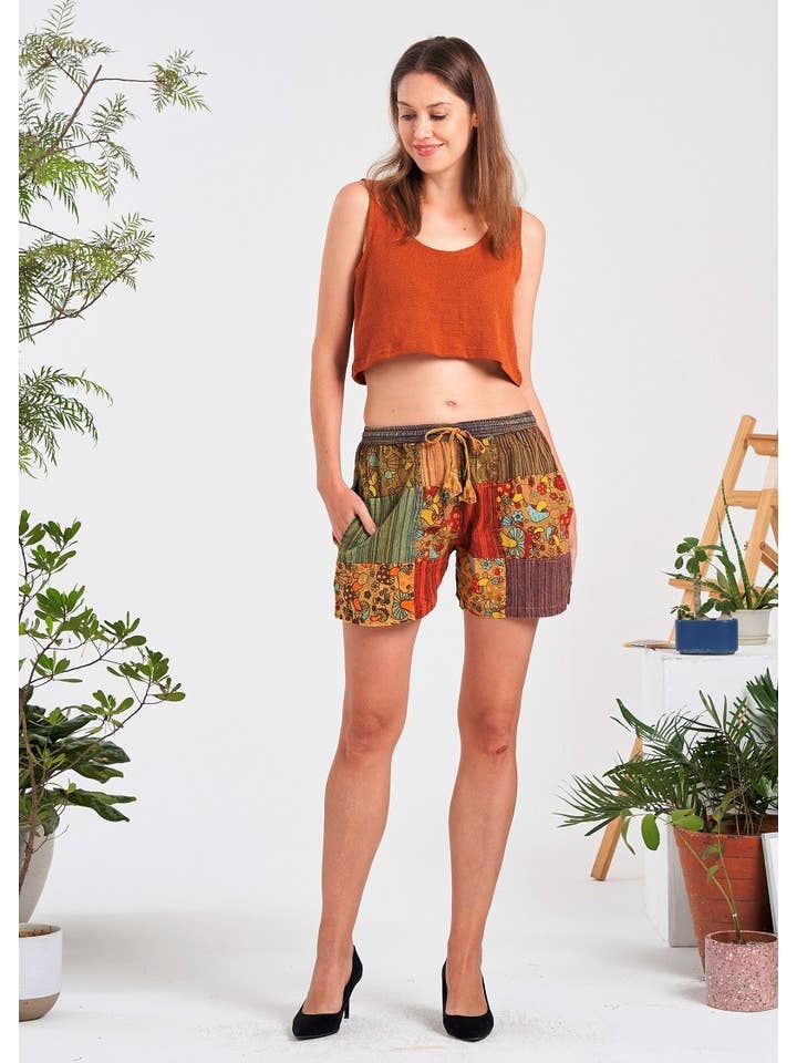 Kathmandu Imports - Wholesale Shorts - Women's - Shroom Patch Shorts (KT-1415)4