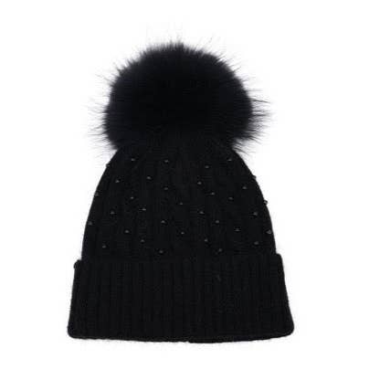preneLOVE - Wholesale Beanie - Women's - Lily Cable Knit Hat with Tonal Pearls