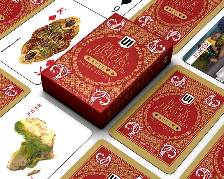 Urban Intellectuals, Inc - Wholesale Playing Cards - Black History Playing Cards w/ custom illustrations & facts15