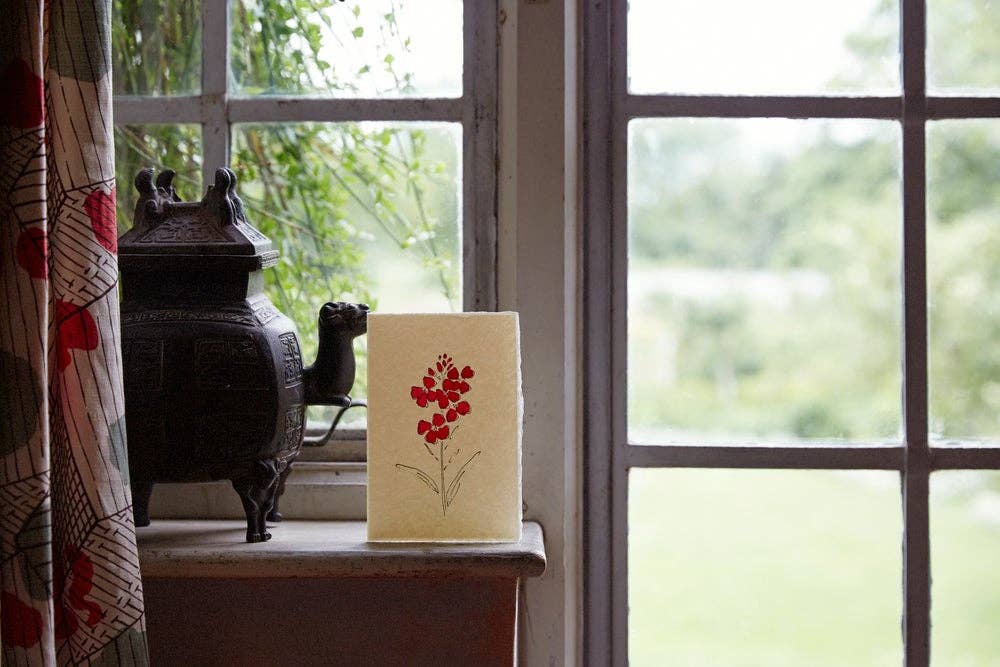 Scribble & Daub – wholesale Everyday greeting card – Charleston Collection Card - Wallflower2