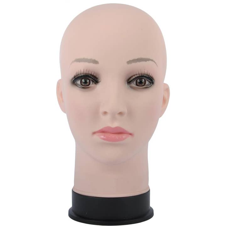 Tête de mannequin chauve pour exposition de perruque, chapeau, pratique de maquillage pour la vente par GEXWORLDWIDE