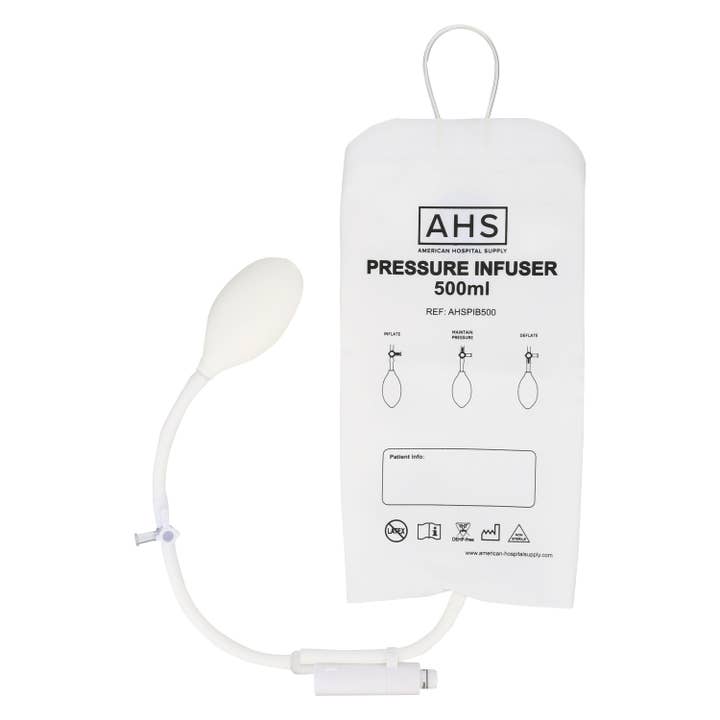 American Hospital Supply - Wholesale Protective Face Mask/Shield - AHS Pressure Infusion Bags