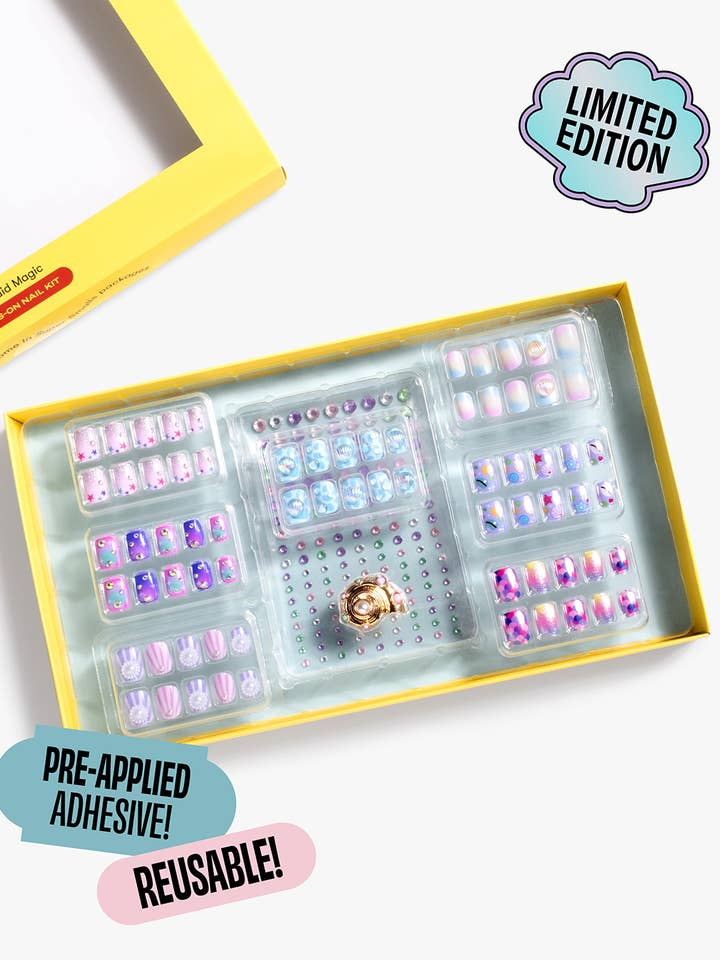 Mermaid Press on Nails for wholesale by Super Smalls