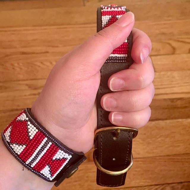 Her Best Foot Forward - Wholesale Pet Collar - Dog - Scooter Beaded Dog Collar - Vibrant Handmade Maasai Ethical Pet Accessory from East Africa4