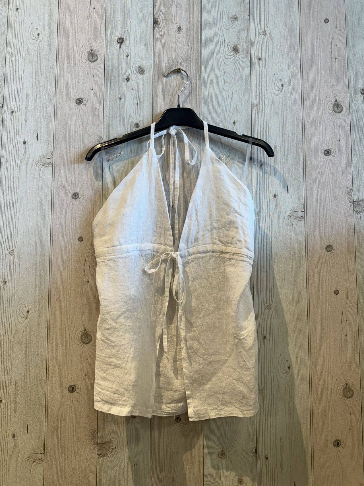 Linen & More - Vente Caraco – femme - T-shirt à bretelles ouvertes 100 % lin REF 2152211