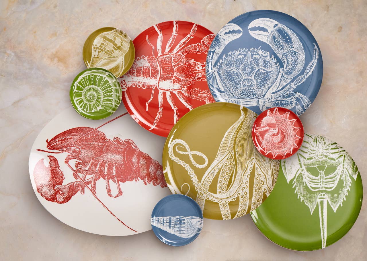 THOMASPAUL - Vendita all'ingrosso Vassoi da portata - Vassoio ovale con aragosta Sealife2