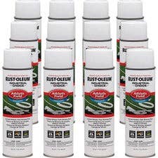 White Athletic Field Striping Paint, 17 fl oz, 12/Carton for wholesale by Everyday Supply Co