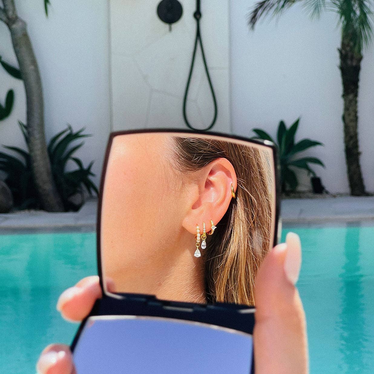 Nébuleuse Bijoux – wholesale Enkelt örhänge – Rym Blanche18