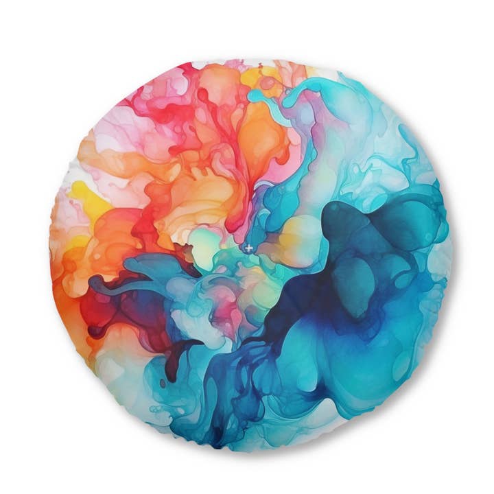 Harmony Frood - Round Floor Pillow for wholesale by Velvet Rust