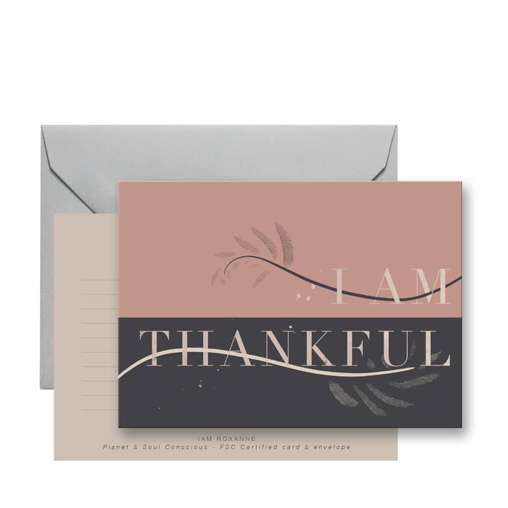 Carte de notes « I am Thankful Mantra » pour la vente par I am Roxanne