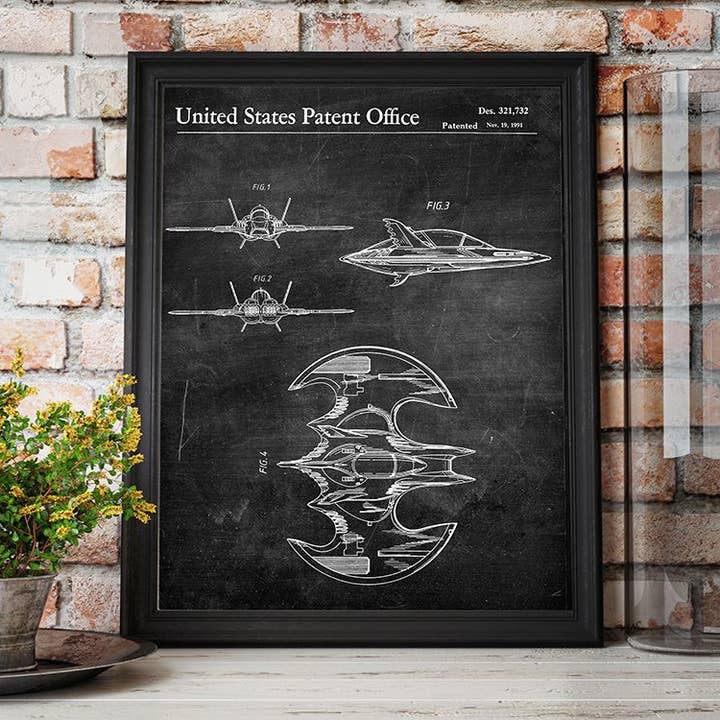 Fresh Prints of CT - Wholesale Art Print - Batwing 1991 Patent Art Print - Superheroes