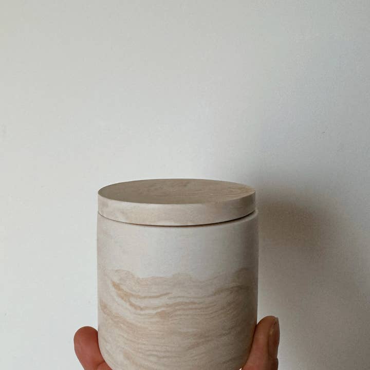 My Milky Candle – wholesale Jar/filled candle – Handmade candle jar jesmonite marble soy wax