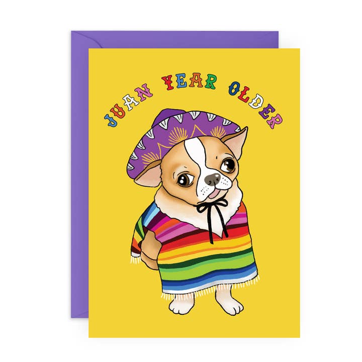 JUAN YEAR OLDER Cute Birthday Card for Him, Her for wholesale by Central 23 Cards