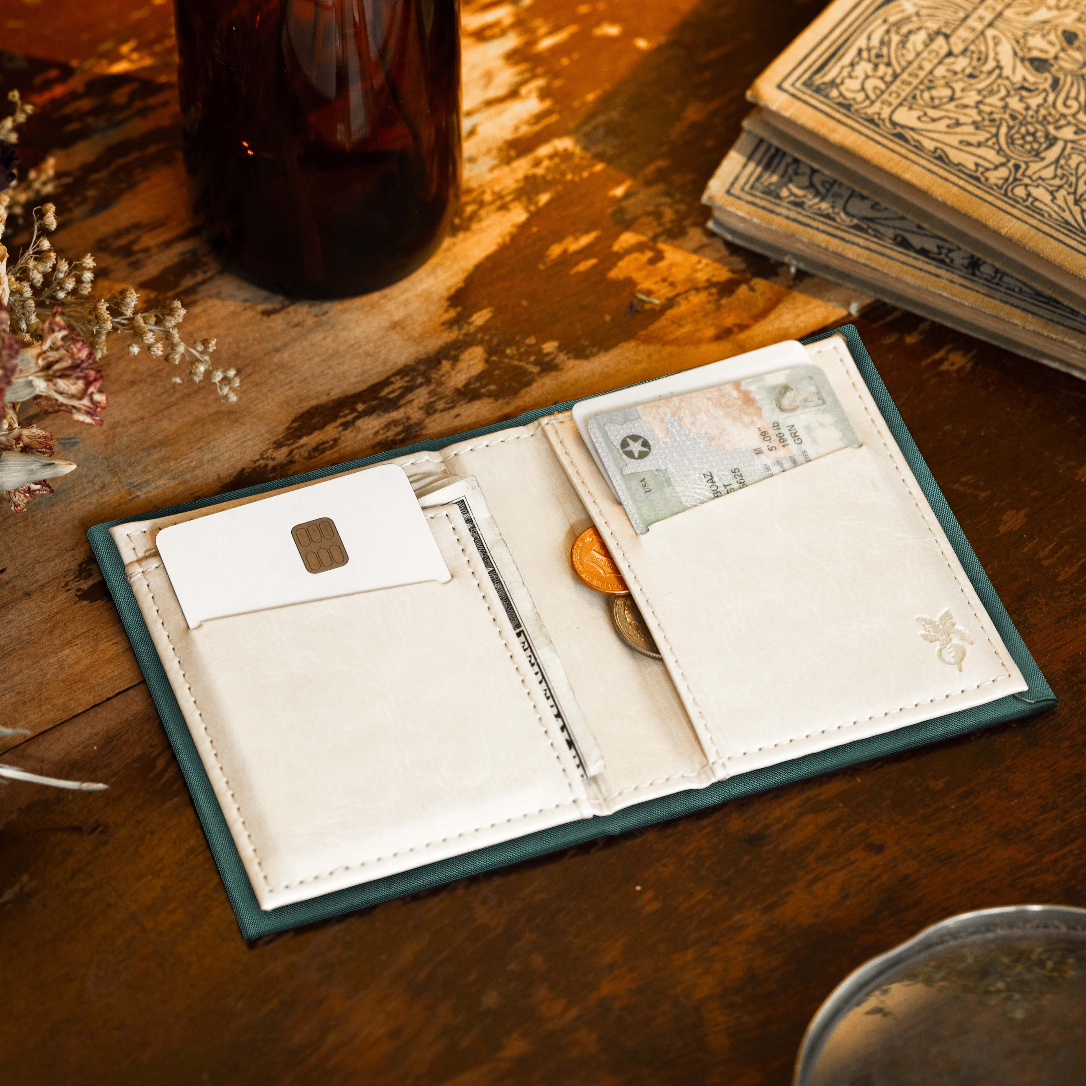 Novel Book Store - Wholesale Wallet - Unisex - (Atlantic Green)The Complete Poetical Works of Edgar Allan Poe 1884 Book Wallet3