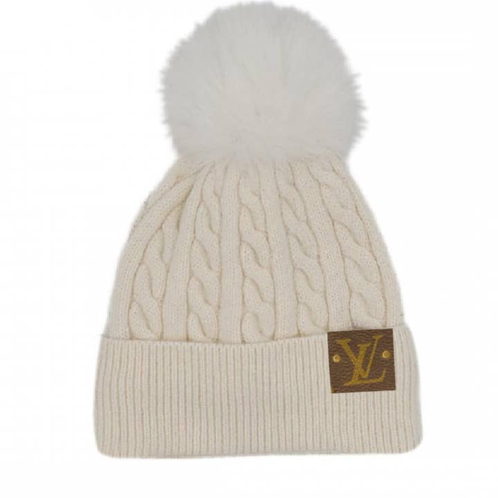 Embellish Your Life - Wholesale Beanie - Women's - Upcycled Cable Knit Pom Beanie1