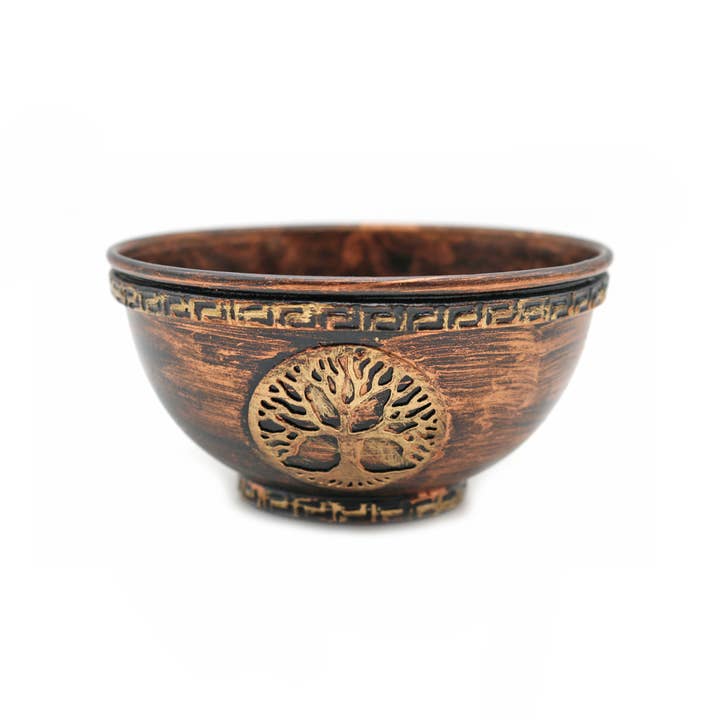 Designs by Deekay Inc. - Wholesale Smudge Plate - Copper Smudge Bowl (4 in.) - Tree of Life