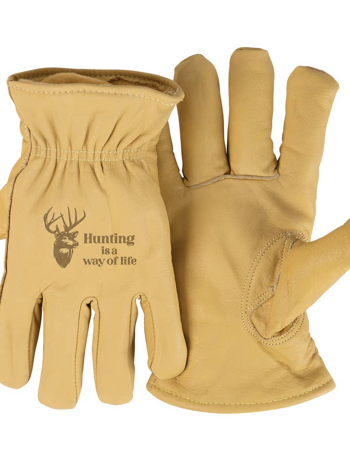 Hunting Is A Way - Gloves - 3Mthinsulate - Tan for wholesale by Dexsa