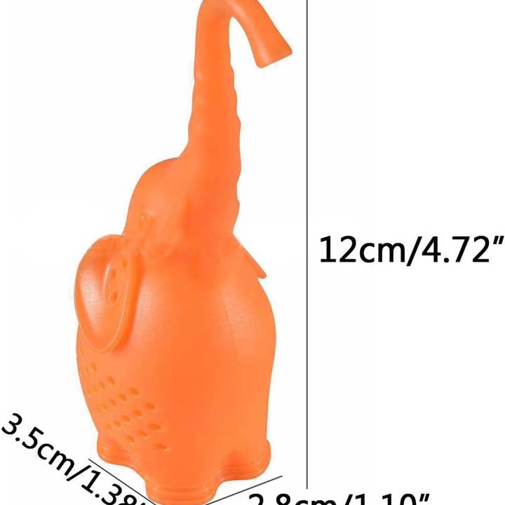 Magnifique Hearts - Vendita all'ingrosso Colini/infusori da tè - Infusore per Tè in Silicone a Forma di Elefante, Senza BPA e Divertente da Usare3