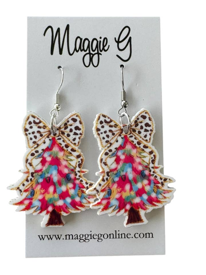 Juletræsøreringe Leopard Sløjfe for engroshandel hos Maggie G