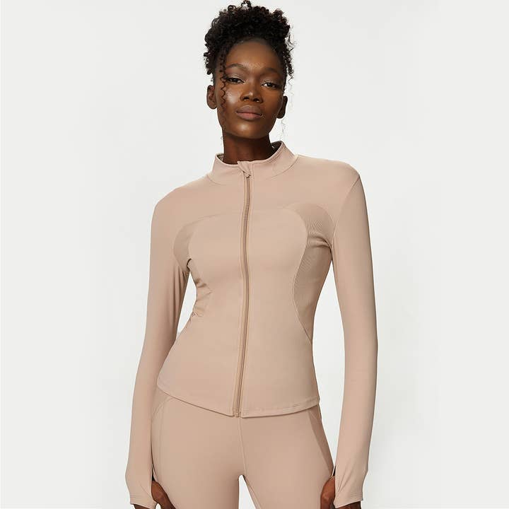 Sodalemon - Wholesale Athletic Jacket - Women's - Front Cardigan Zipper Track Jacket18