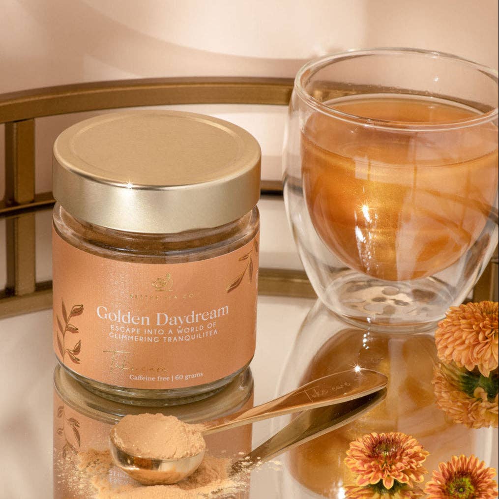 Better Tea Co. - Vendita all'ingrosso Tè sfusi - Sogno Dorato (tè infuso con glitter commestibili)5