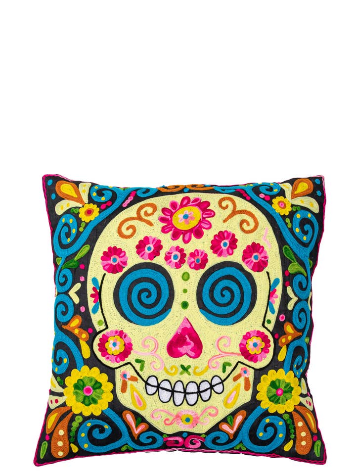 Bestickter Kissenbezug Do7737Co mit buntem Design für den Großhandel von Peace & Love (CALAO IMPORT EXPORT S.L.)
