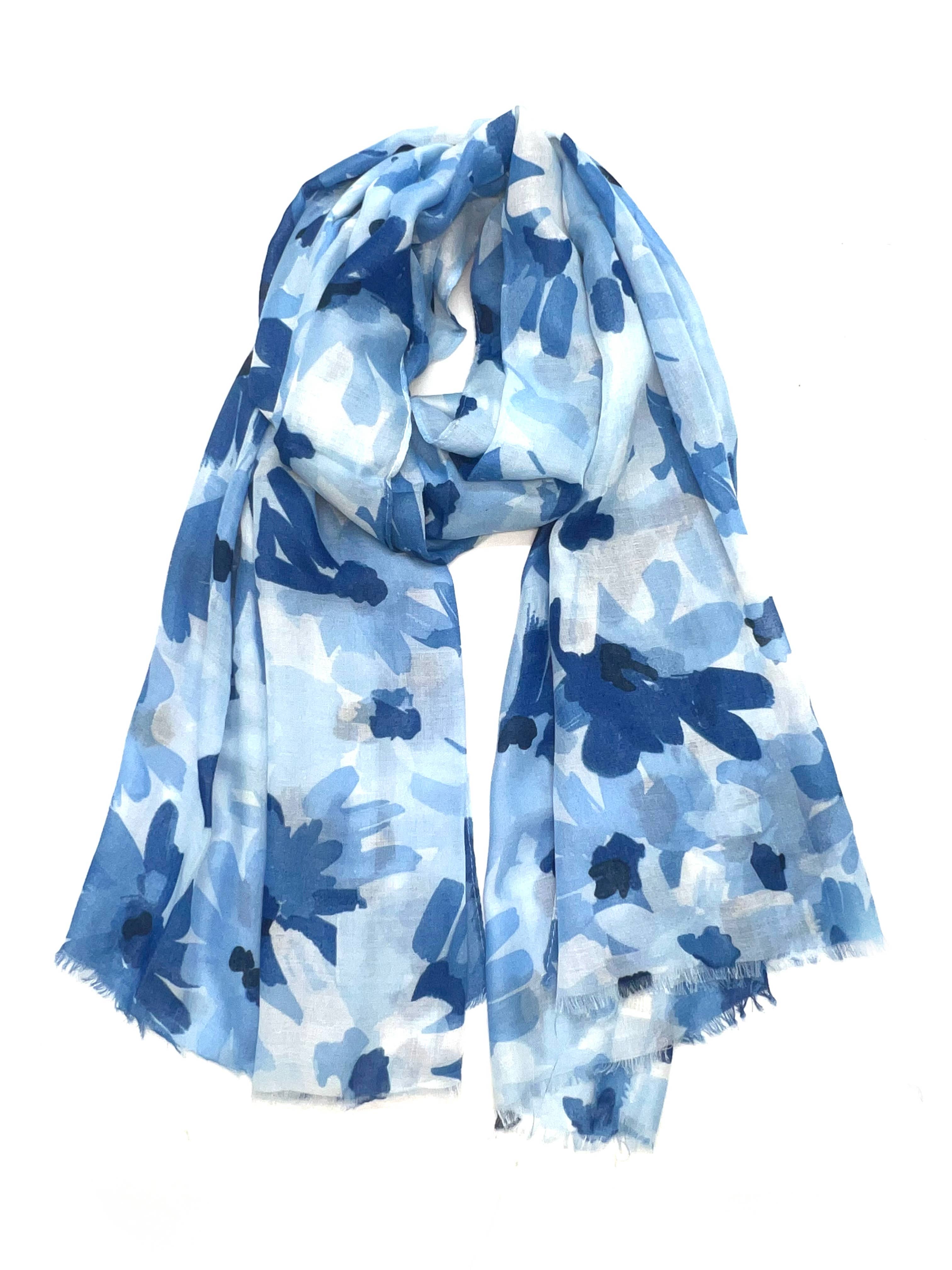 LINETA – Engroshandel Tørklæde - Dame – LN-76 Tørklæde med blomsterprint5