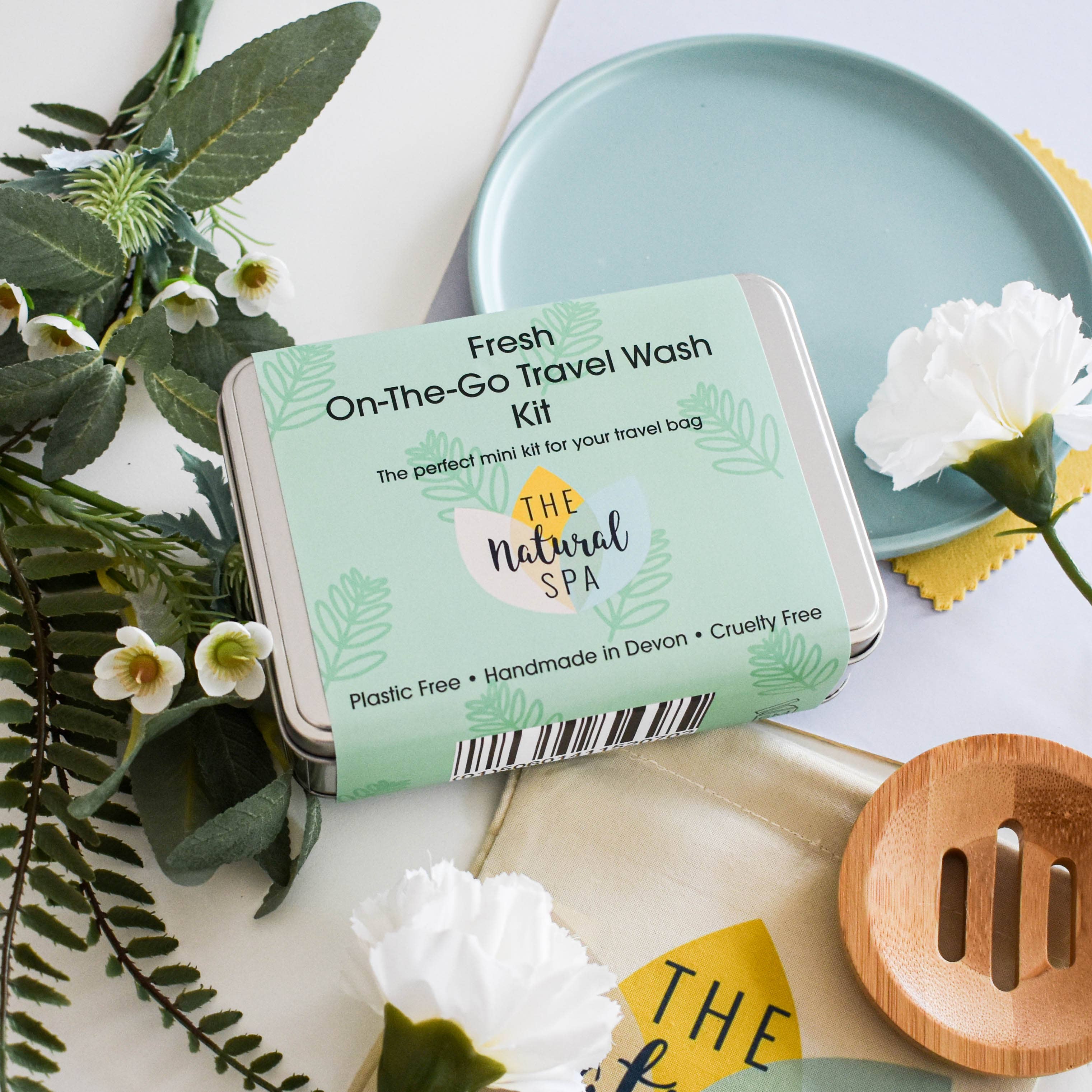 The Natural Spa Cosmetics - Vente Set de bain et corps - Kit de lavage de voyage Fresh Mini « On-The-Go »1