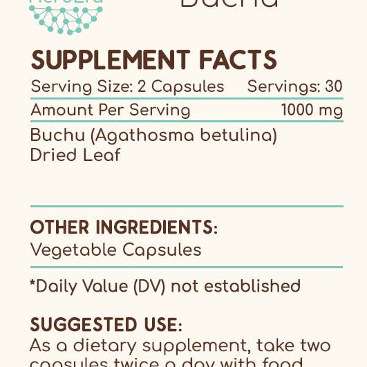 HerbEra - Vente Supplément oral/vitamine - Gélules Buchu1