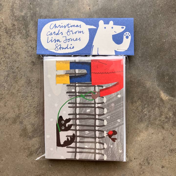 Julekort Ti Pakke nr. 3 for engroshandel hos Lisa Jones Studio