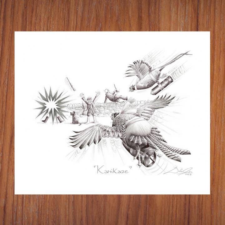 Kamikaze - Open Edition Giclee Art Print for wholesale by Will Gorman Art