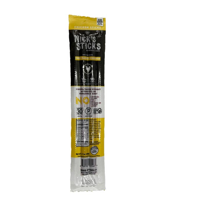 Nick's Sticks - Wholesale Jerky - Nick's Sticks Free Range Chicken Sticks | 1.7oz 25 count