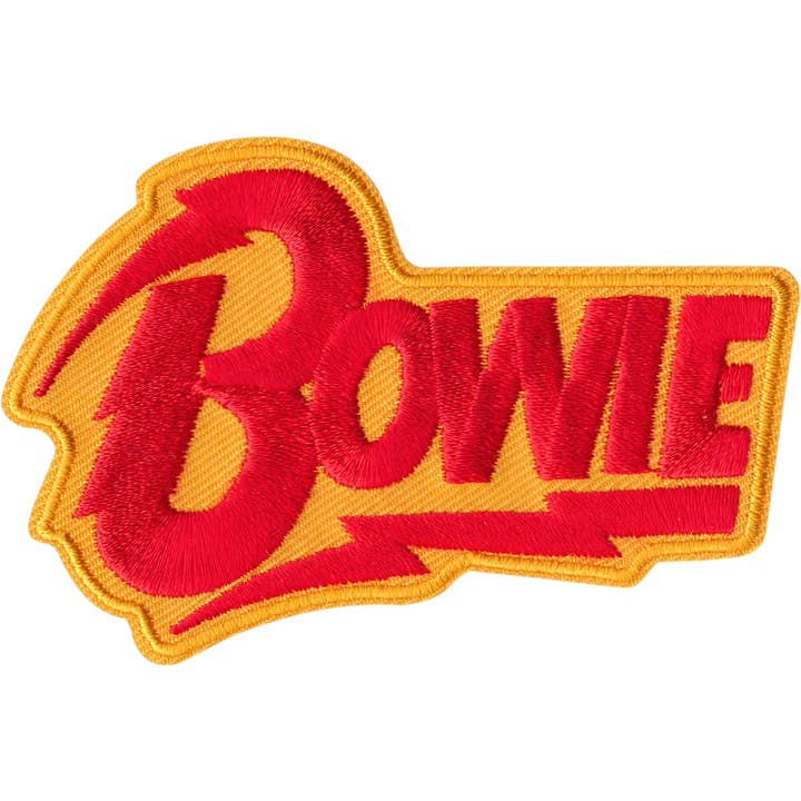 Square Deal Recordings & Supplies – Emblema por atacado – Patch - Bowie, David - Logotipo Vermelho E Amarelo