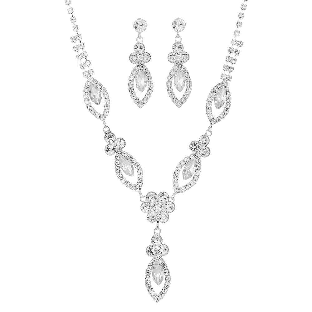 Oblige by G - Wholesale Jewelry Set - Crystal Rhinestone Necklace Set 18834 18835 18836 188370