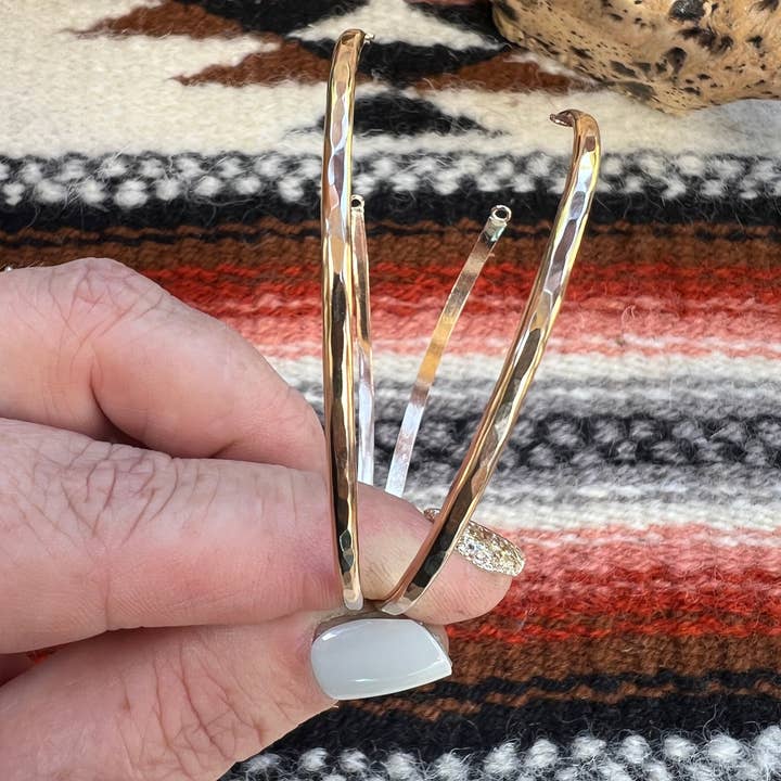 Desert Darlings Silver - Wholesale Bangle Bracelet - Gold Filled Hammered Bangles #174