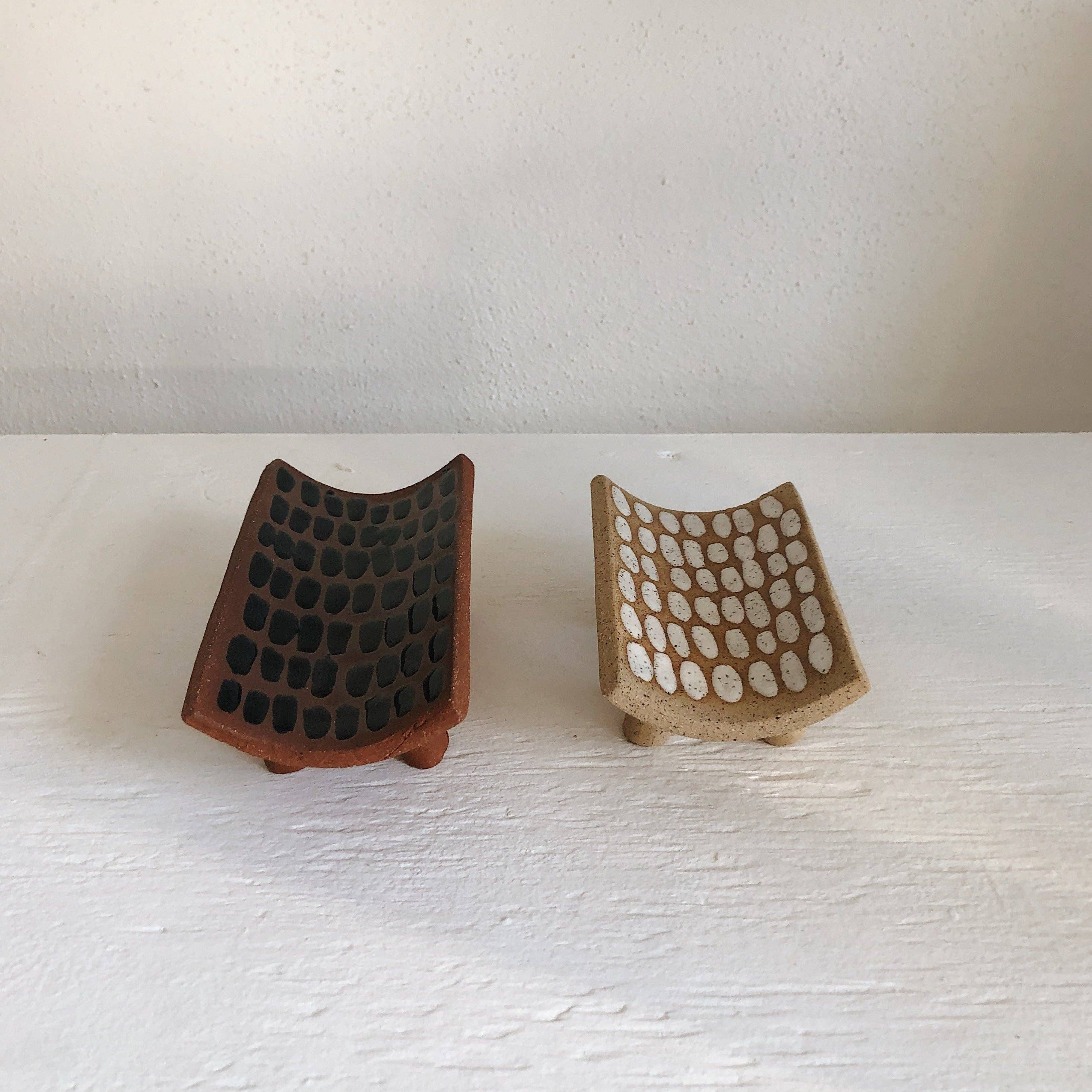 The Object Enthusiast - Wholesale Incense Holder - Black Dash Incense Tray2