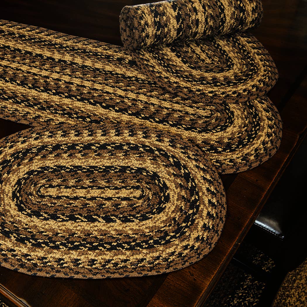 IHF HOME DECOR/IHF RUGS - Wholesale Area Rug - Cappuccino Braided Jute Area Rug & Table top BR-201

3