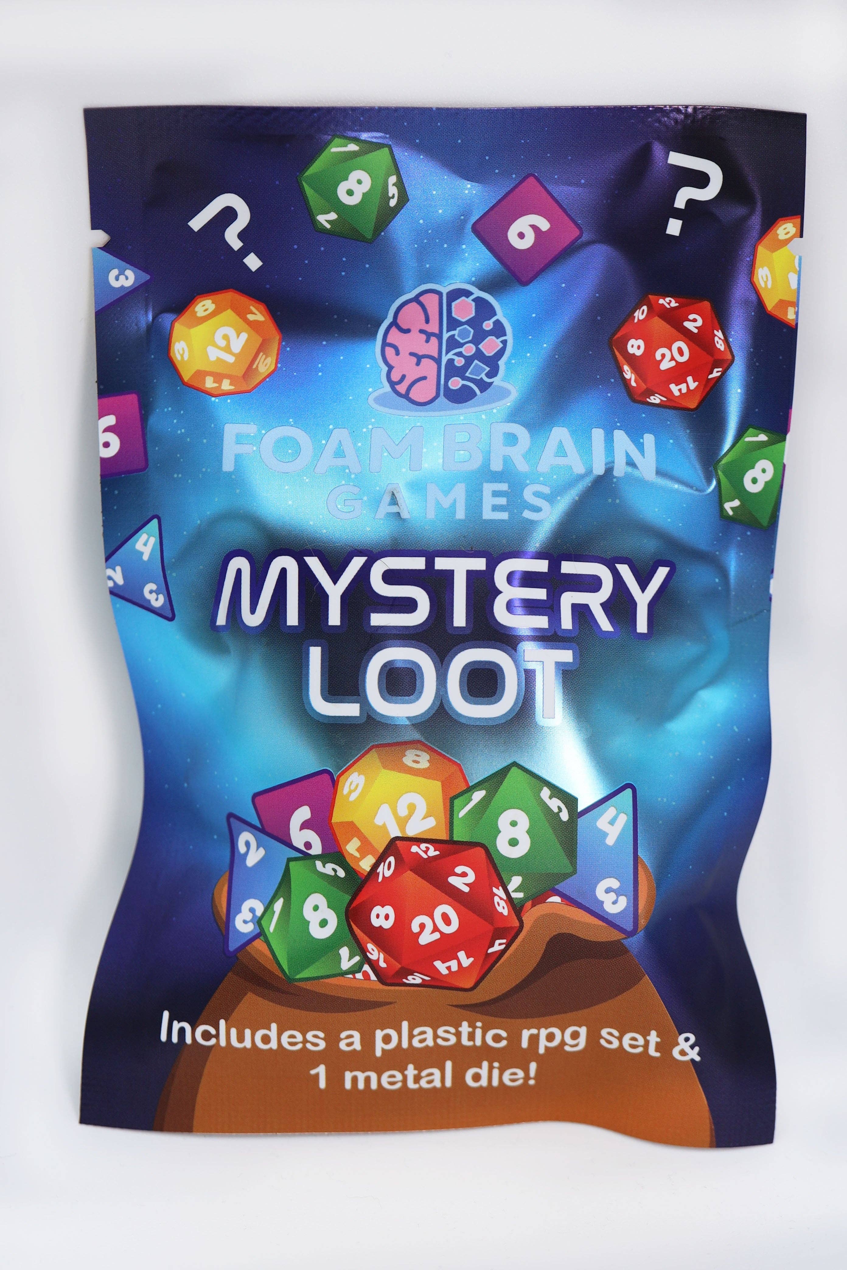 Foam Brain Games - Wholesale Dice - Mystery Loot: Plastic RPG Dice Set & Bonus Metal Die4