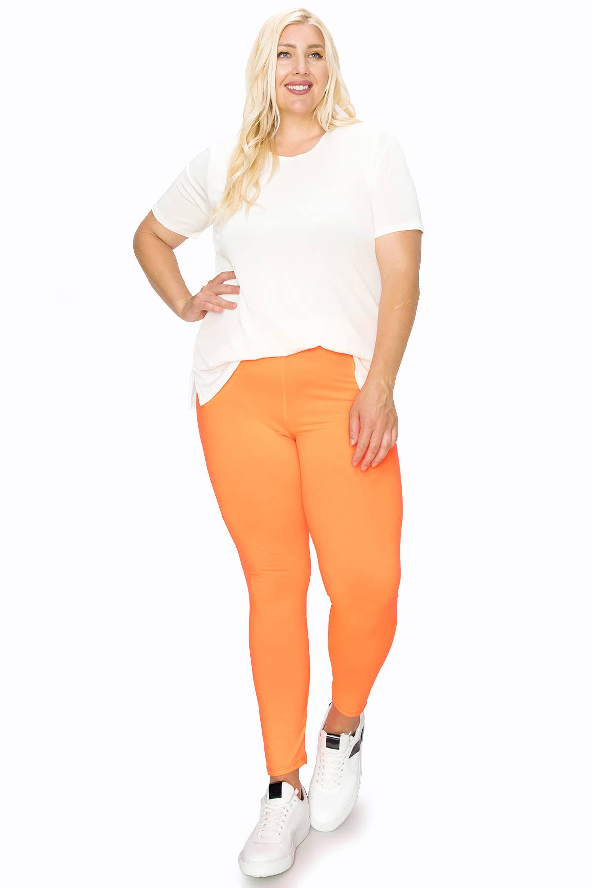 MOA COLLECTION - Wholesale Sport-/loungelegging - Dames - Plus size zwarte legging met hoge taille en elastische tailleband12